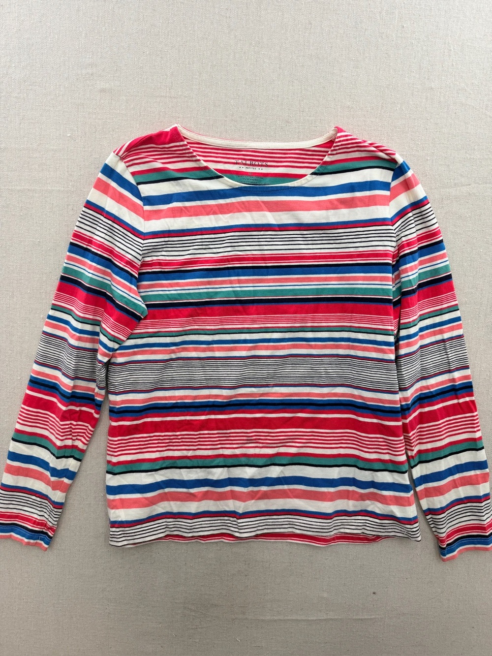 Talbots Long Sleeve Striped Tee Shirt